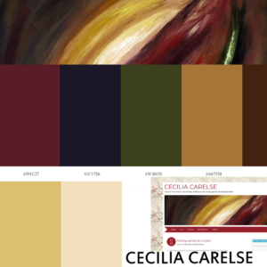 Colour Mood Board for Cecilia Carelse website